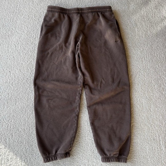 Aritzia TNA Women's Sweatfleece Cozy Fleece Boyfriend Sweatpants Brown Size L - Picture 3 of 11